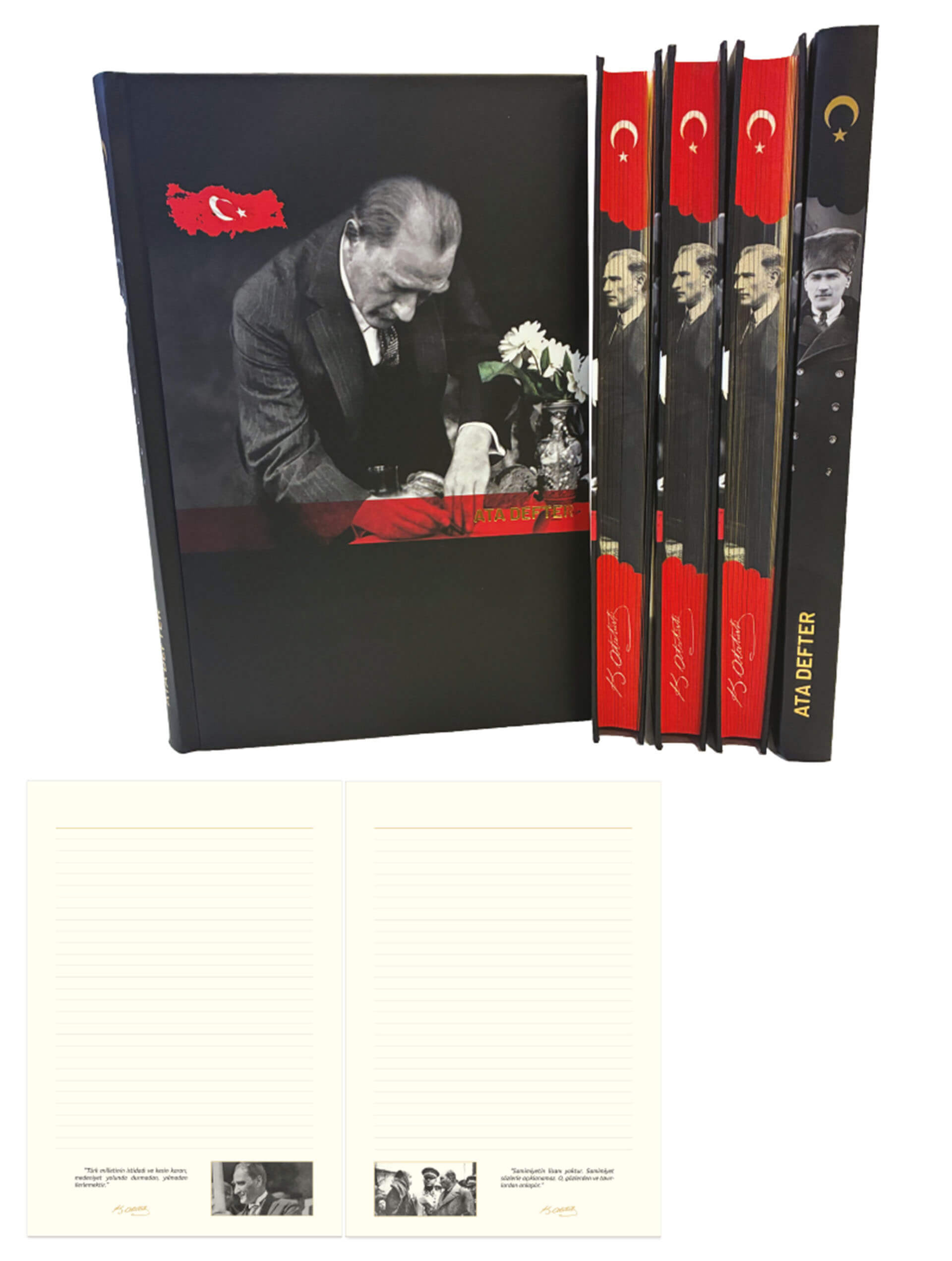 Kod-262 Atatürk Taslama Kapak Defter (17 × 24 cm)